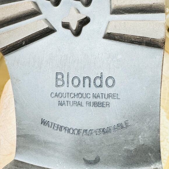 Blondo Boots Womens 5.5 Brown Suede Shearling Harlow Ankle Waterproof Lug Sole - Picture 11 of 13